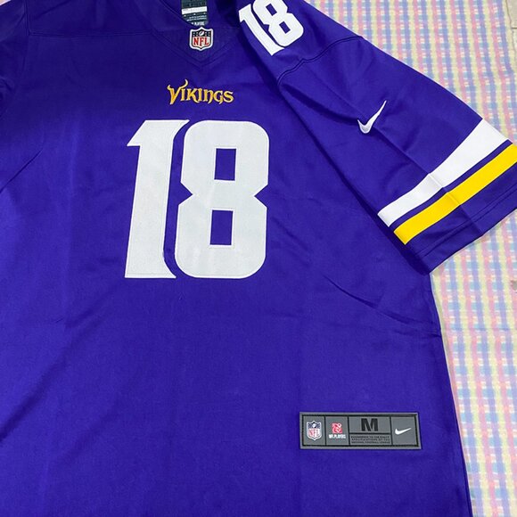 Minnesota Vikings Purple Jersey Jefferson No. 18 - Picture 3 of 7